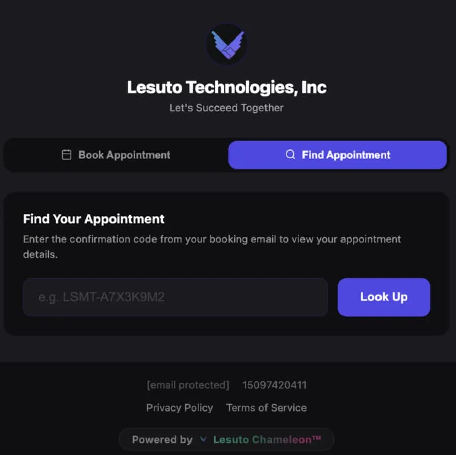 Find an existing appointment