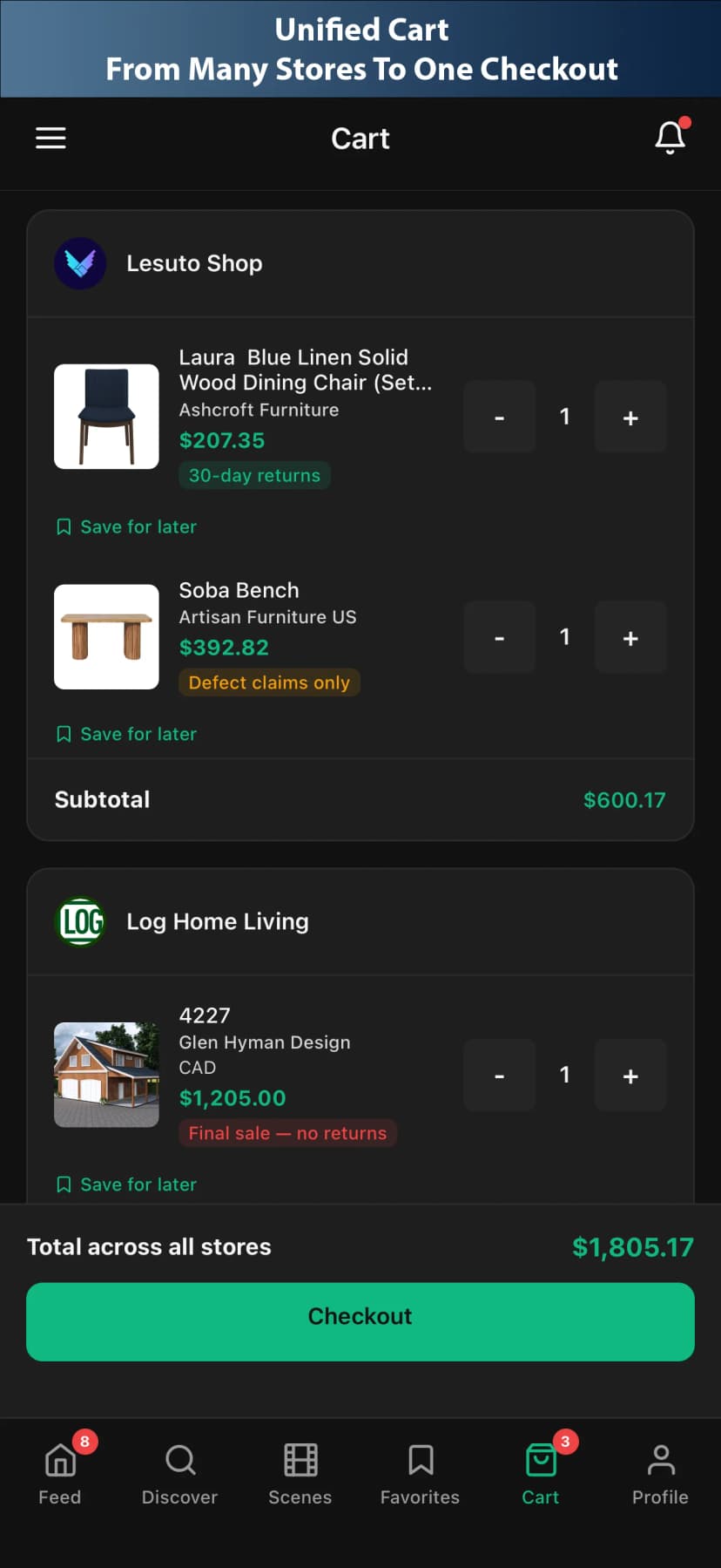 PlatformHub.altUnifiedCart