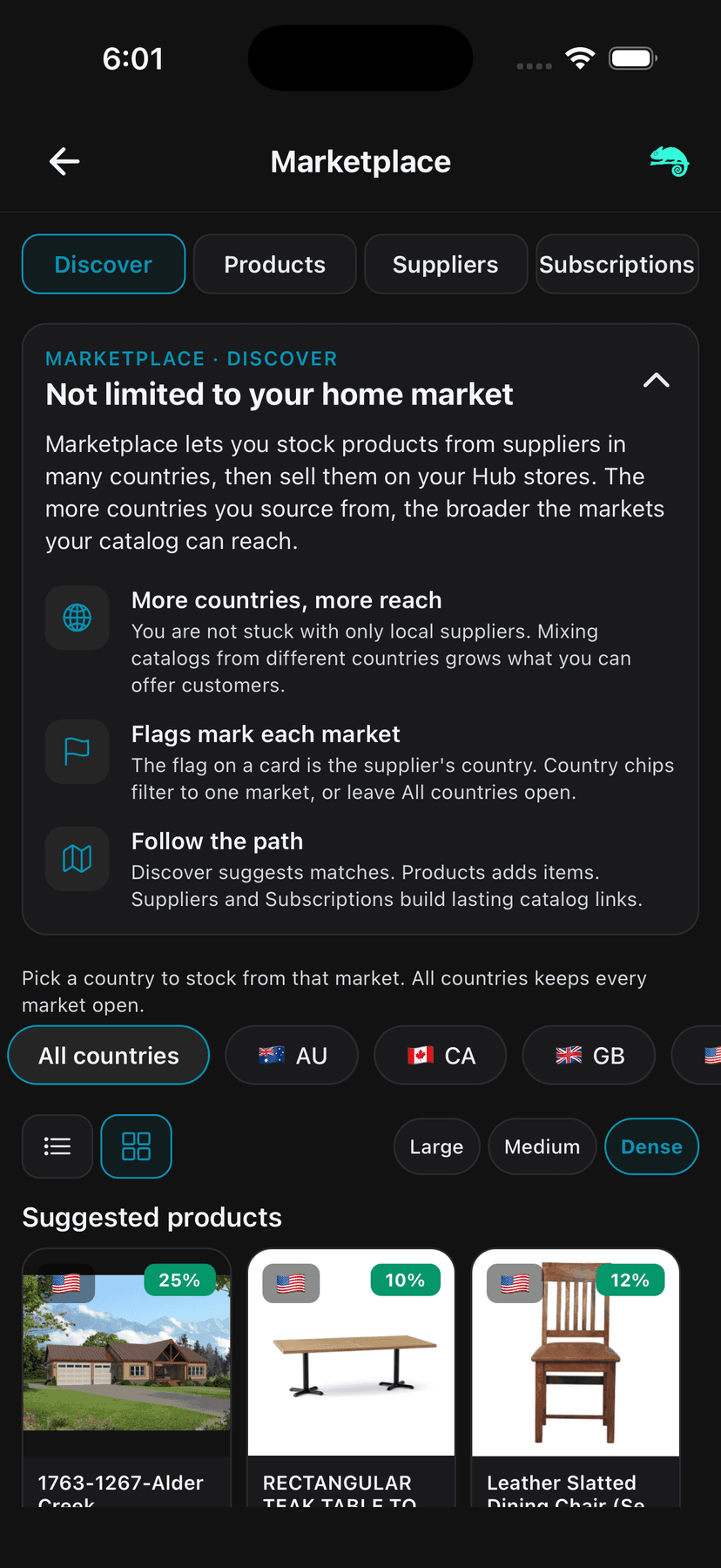 Product marketplace