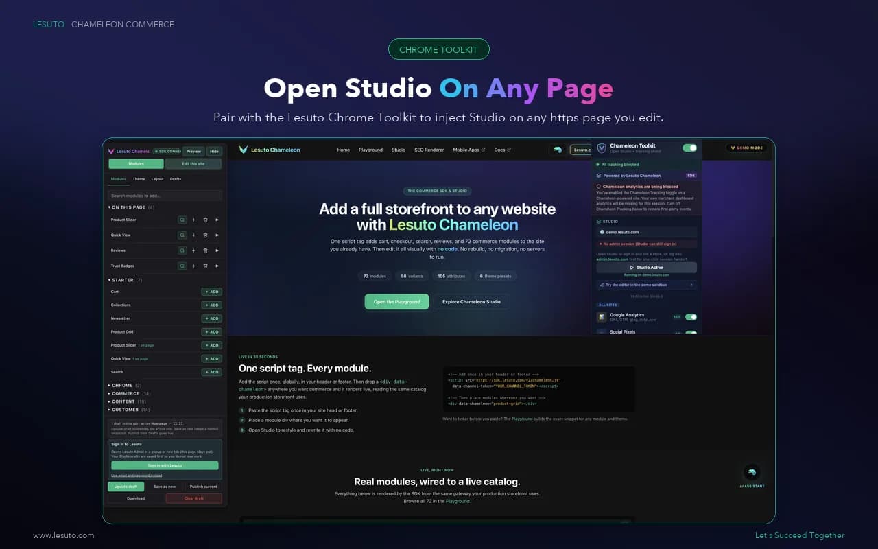 WordPress Plugin. Open Studio From Chrome