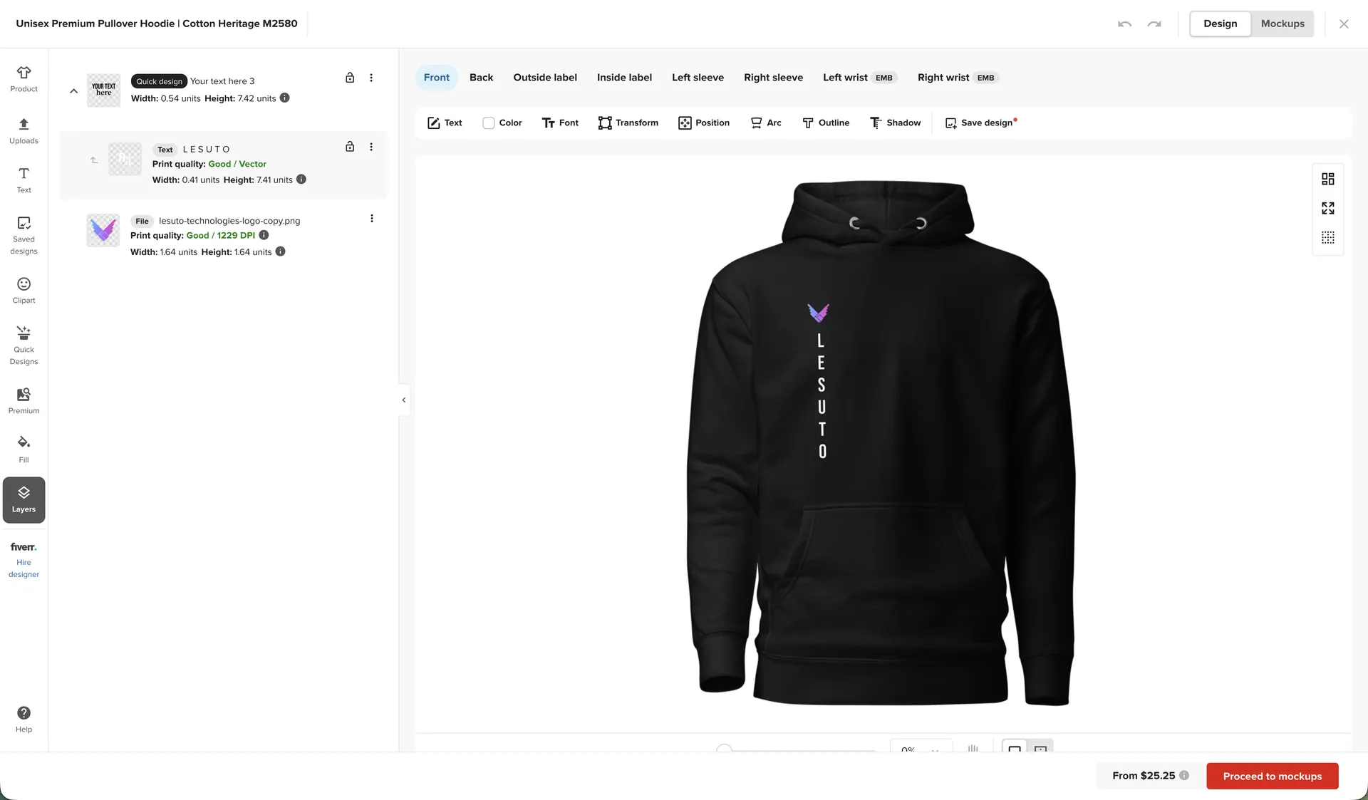 Printful screenshot 1